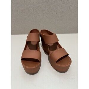 Melissa x Tropico Surreal Creatives Cafe Dark Nude Jelly Wedge Platform Sandal 7